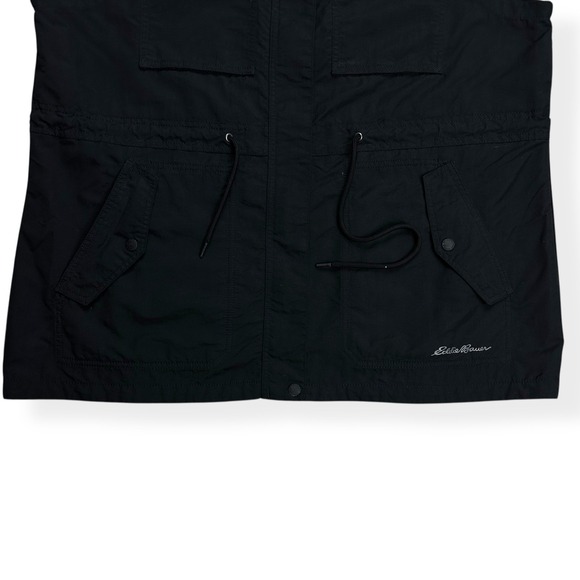 Eddie Bauer Travex Utility Vest Womens XL Black Cargo Pocket Outdoor Performance - Picture 5 of 13